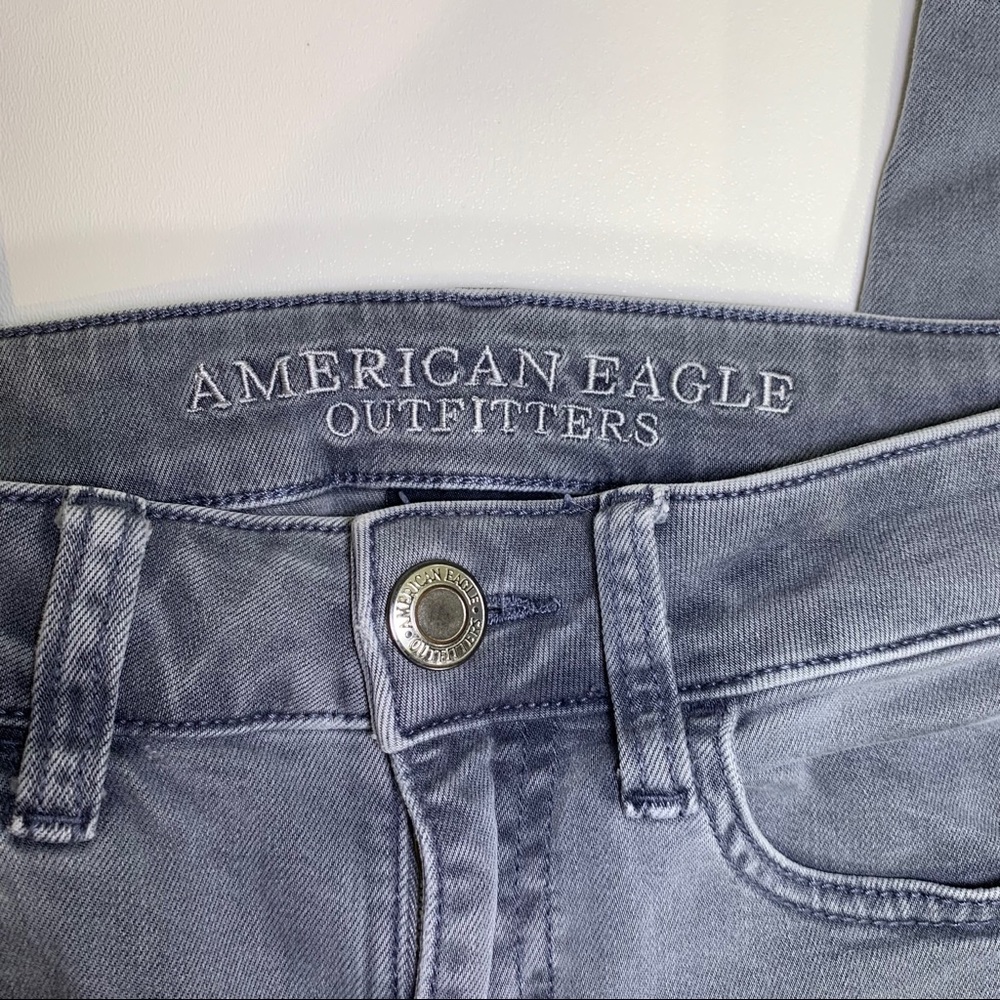 American Eagle Womens Super Stretch Jegging Gray 2 - Picture 4 of 9